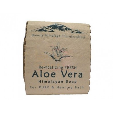 Mydło ALOESOWE - himalajskie, ręcznie robione (100g)