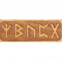 Amulet CHRONIĄCY DZIECI (drewniany skrypt runiczny)