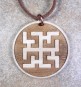 DUCHOBOR (amulet tylko dla osób o czystym sercu) - wisior drewniany (3,5cm)