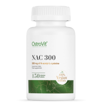 NAC 300 mg (150 tabl.) - WSPIERA WYTWARZANIE GLUTATIONU (LECZENIE C19)